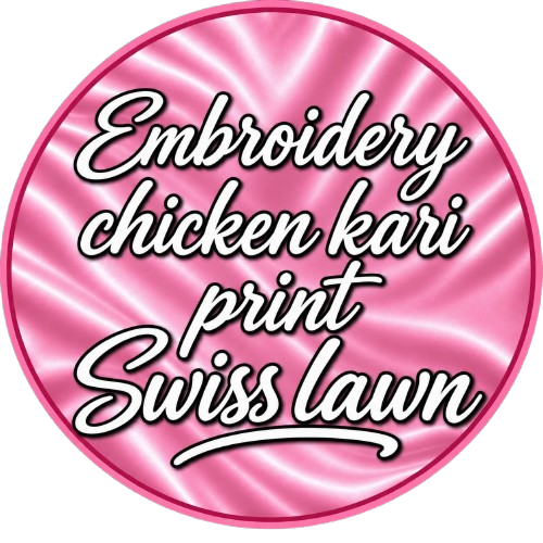 Embroidery Chicken Kari Print Swiss Lawn