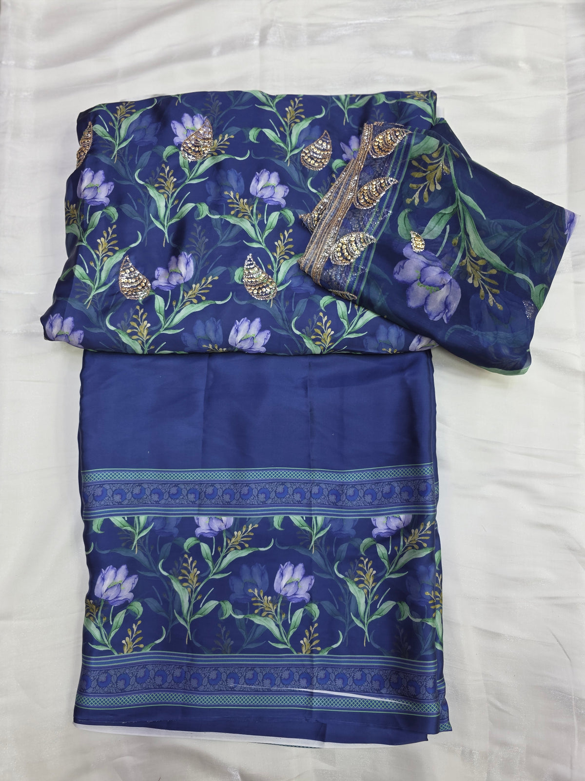Embroidered Digital Printed Silk 🌸| Elegant Premium Collection