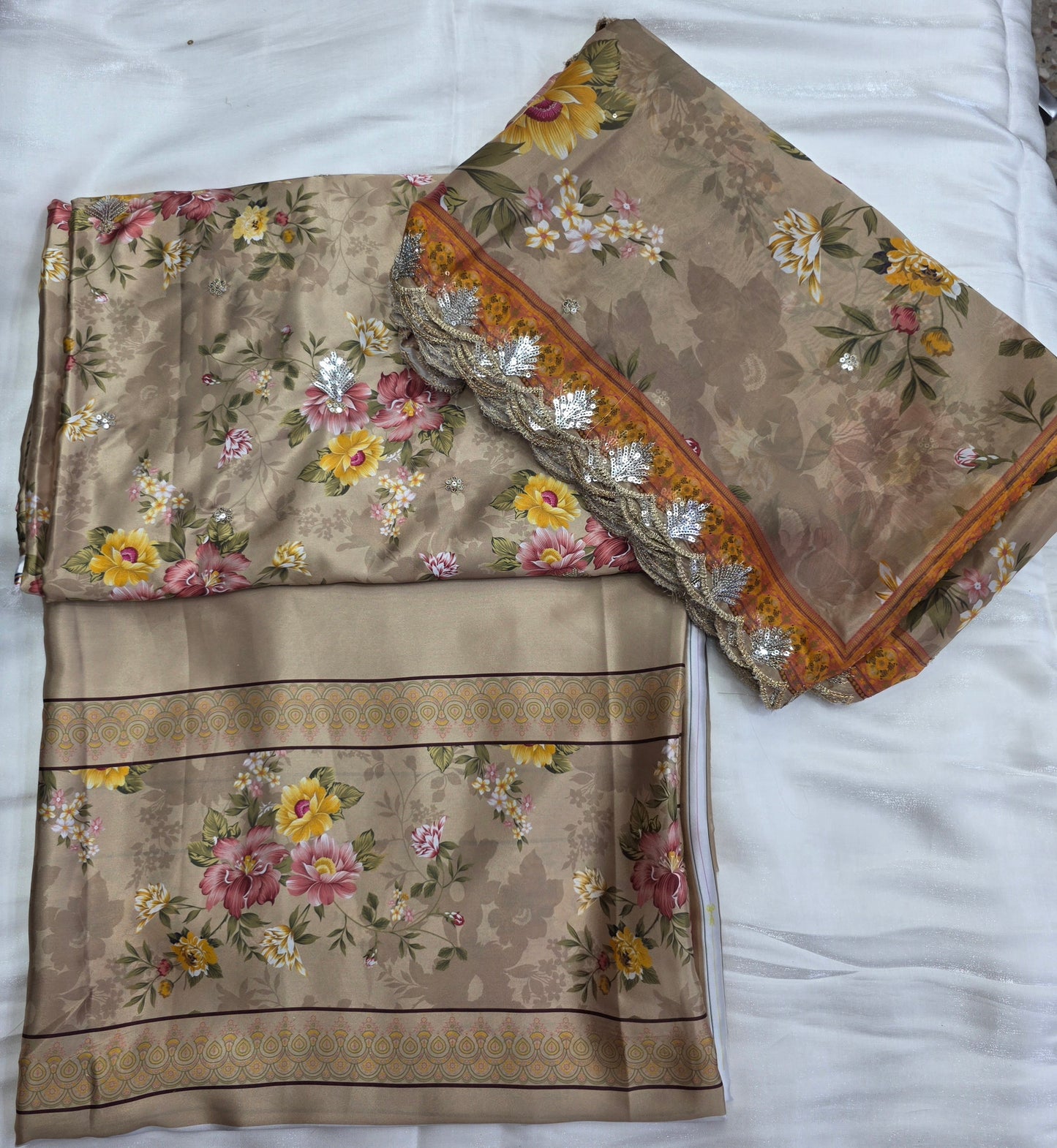 Embroidered Digital Printed Silk 🌸| Elegant Premium Collection