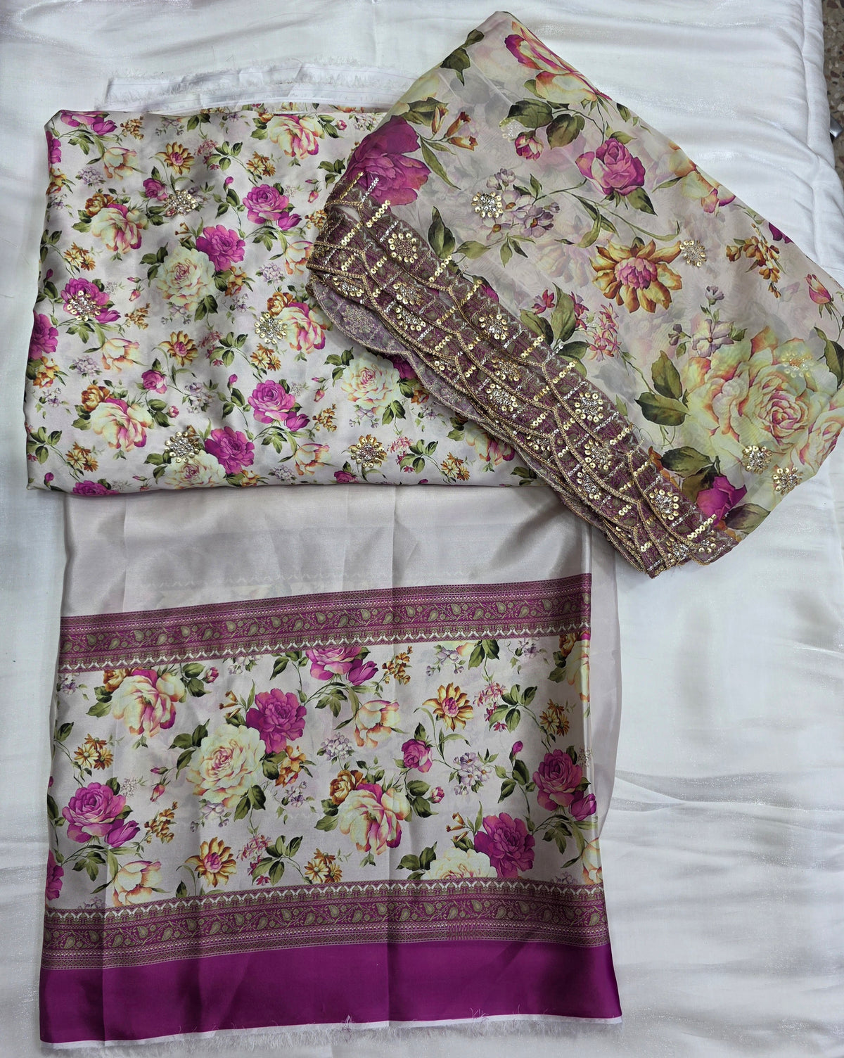 Embroidered Digital Printed Silk 🌸| Elegant Premium Collection