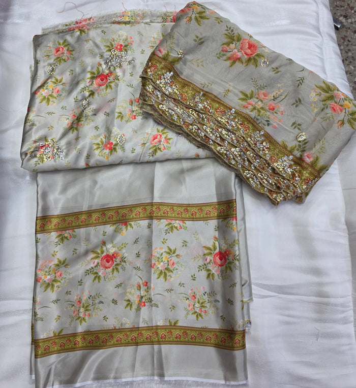 Embroidered Digital Printed Silk 🌸| Elegant Premium Collection