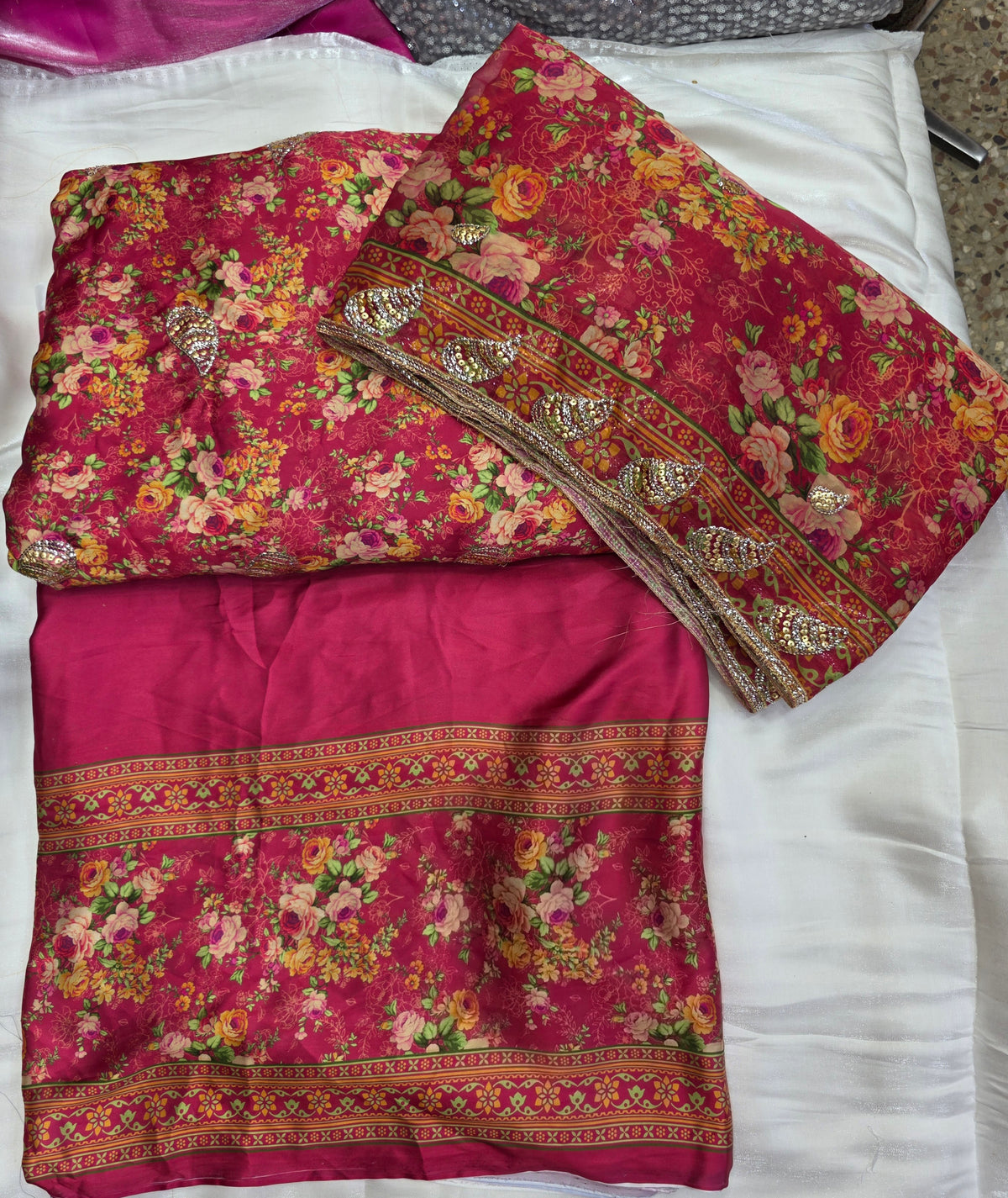 Embroidered Digital Printed Silk 🌸| Elegant Premium Collection