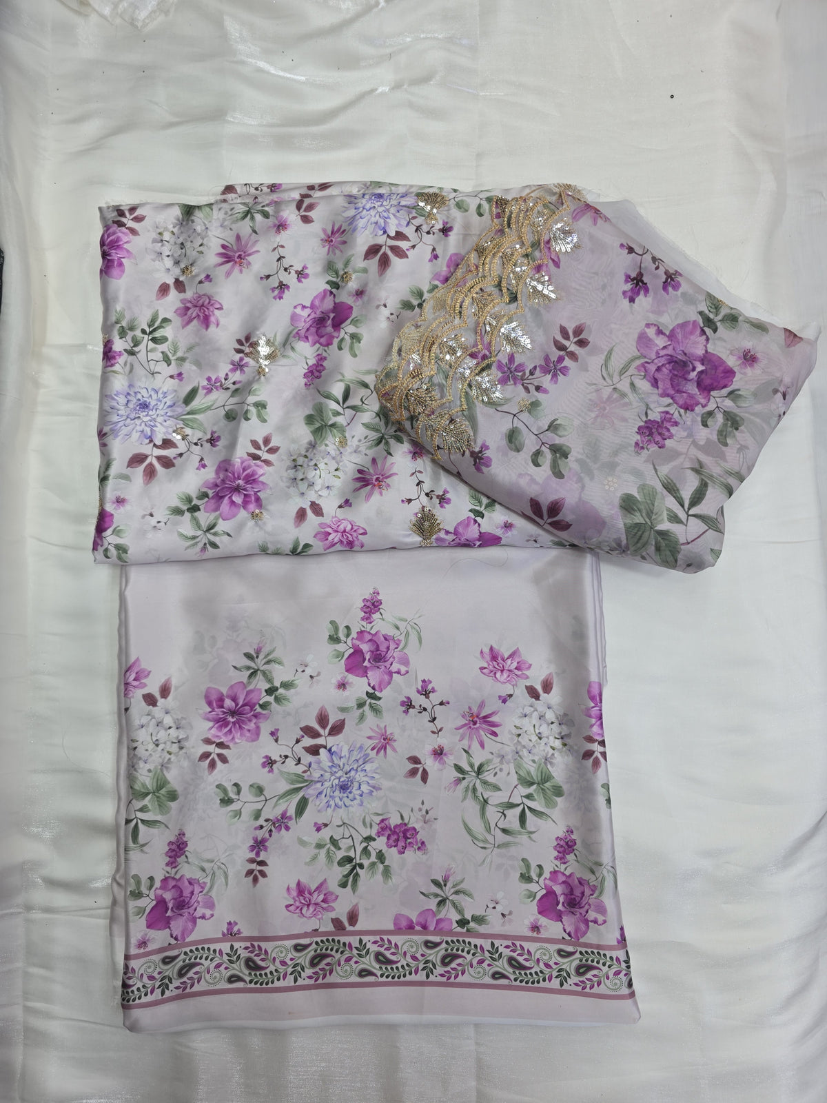 Embroidered Digital Printed Silk 🌸| Elegant Premium Collection
