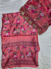 Embroidered Digital Printed Silk 🌸| Elegant Premium Collection