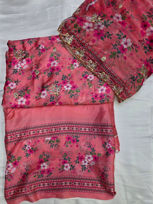 Embroidered Digital Printed Silk 🌸| Elegant Premium Collection