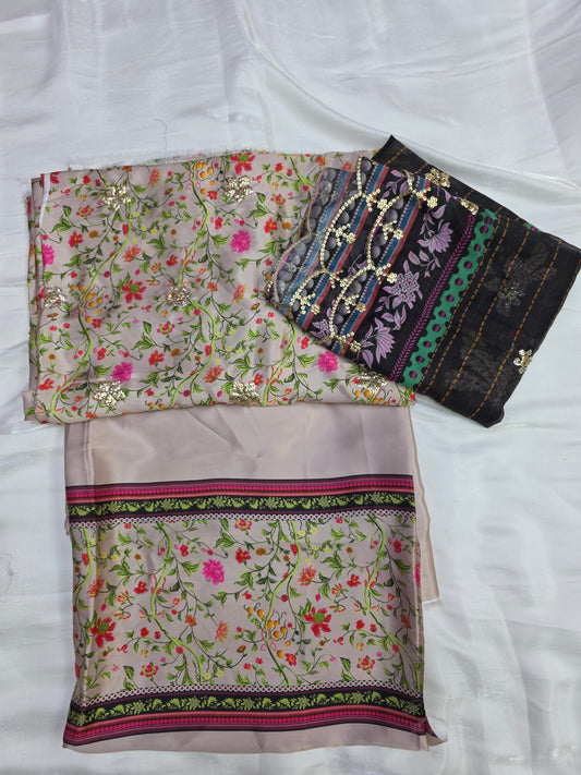 Embroidered Digital Printed Silk 🌸| Elegant Premium Collection