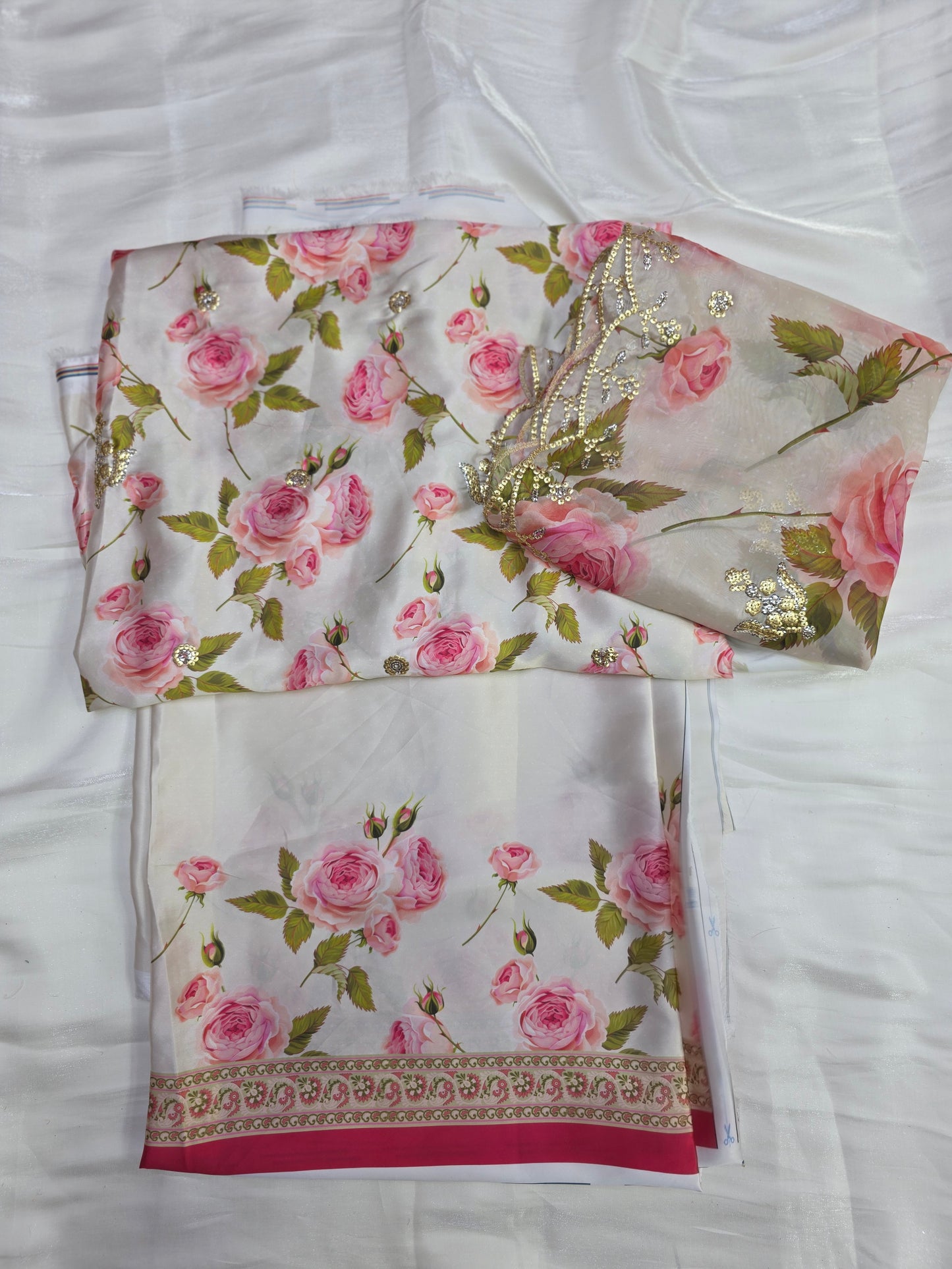 Embroidered Digital Printed Silk 🌸| Elegant Premium Collection