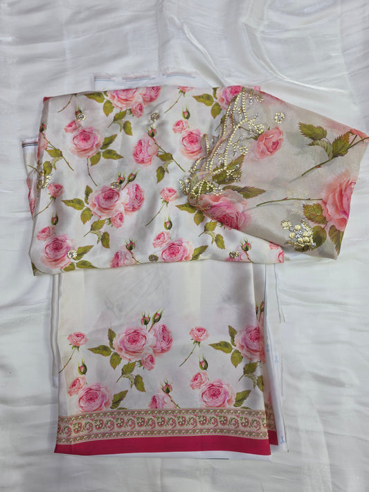 Embroidered Digital Printed Silk 🌸| Elegant Premium Collection