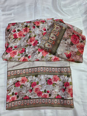 Embroidered Digital Printed Silk 🌸| Elegant Premium Collection