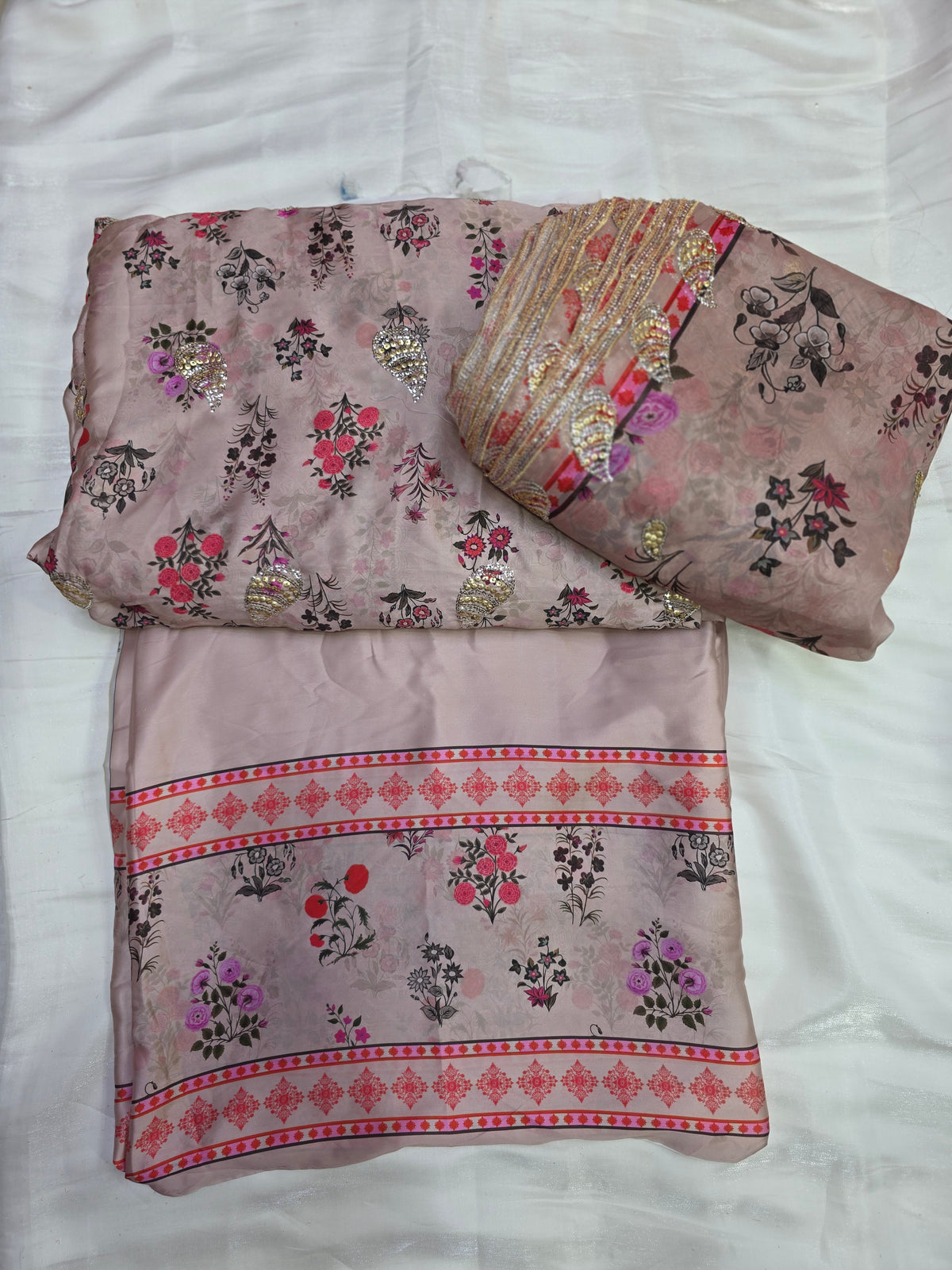 Embroidered Digital Printed Silk 🌸| Elegant Premium Collection