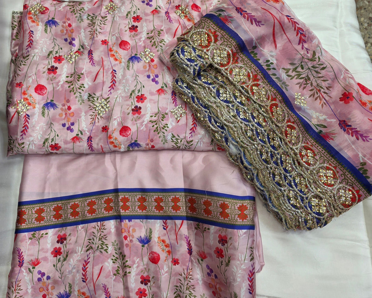 Embroidered Digital Printed Silk 🌸| Elegant Premium Collection