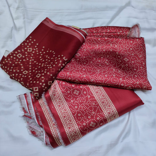 Chunri Print Digital Silk 21🌸 | Premium Collection 💫