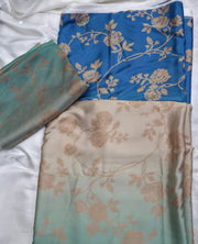 Digital print silk 3 pc suit