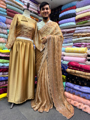 Ready to wear saree cut dana