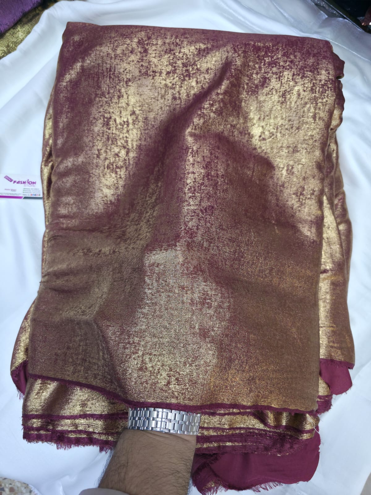 Arabic Shemar Velvet silk | French Shemar Velvet silk ( mehroon )