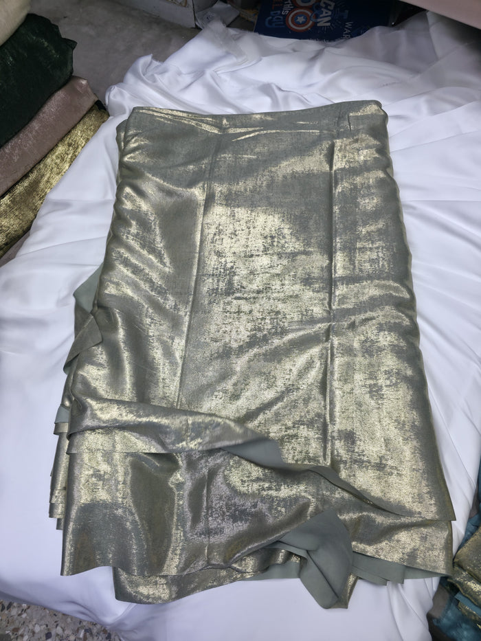 Arabic Shemar Velvet silk | French Shemar Velvet silk ( pistachio gold shine )