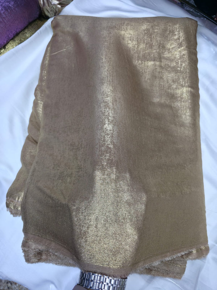 Arabic Shemar Velvet silk | French Shemar Velvet silk ( dark golden )