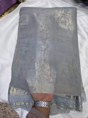 Arabic Shemar Velvet silk | French Shemar Velvet silk ( ice blue grey )