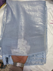 Arabic Shemar Velvet silk | French Shemar Velvet silk ( ice blue )