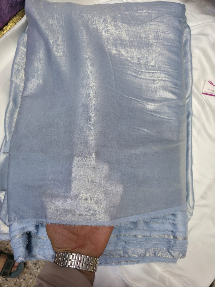 Arabic Shemar Velvet silk | French Shemar Velvet silk ( ice blue )