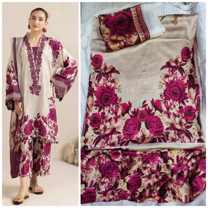 Digital Printed Silk 3pc
