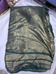 Arabic Shemar Velvet silk | French Shemar Velvet silk ( bottle green )