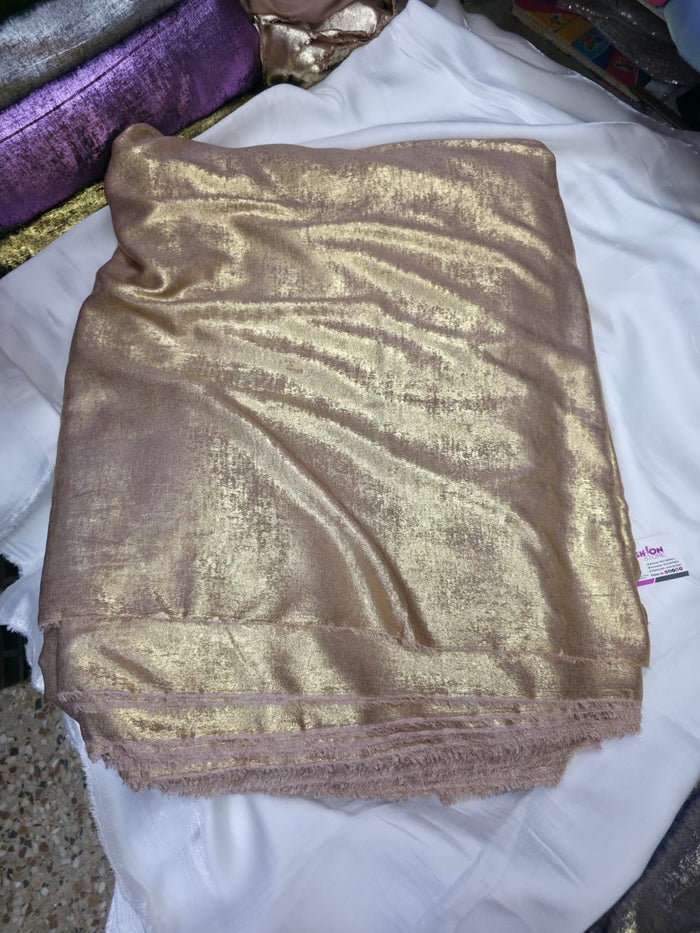 Arabic Shemar Velvet silk | French Shemar Velvet silk ( peach Rose gold )