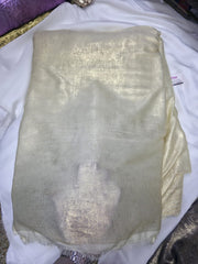 Arabic Shemar Velvet silk | French Shemar Velvet silk ( Cream white )