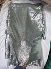 Arabic Shemar Velvet silk | French Shemar Velvet silk ( pistachio silver shine )