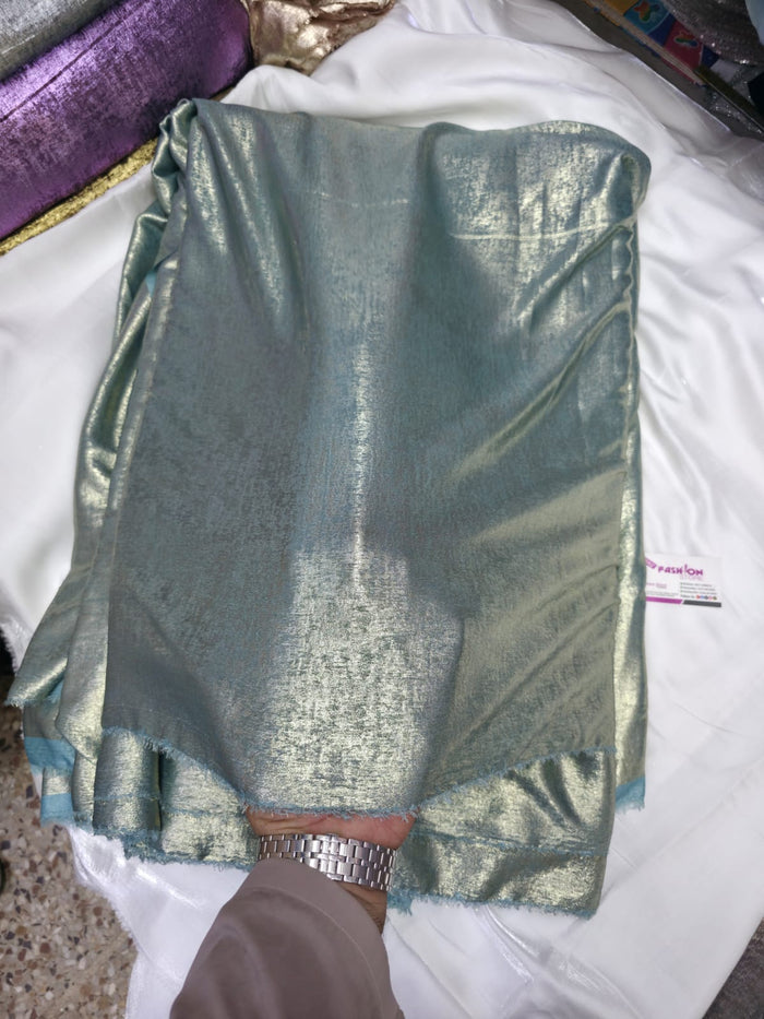 Arabic Shemar Velvet silk | French Shemar Velvet silk ( sea green )