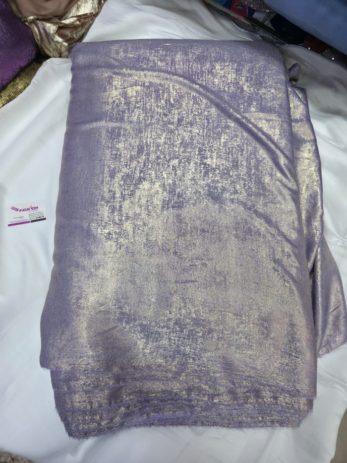Arabic Shemar Velvet silk | French Shemar Velvet silk ( lilac with dull gold )
