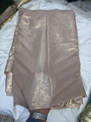 Arabic Shemar Velvet silk | French Shemar Velvet silk (peach light gold )
