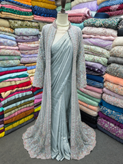 Gown style fancy saree