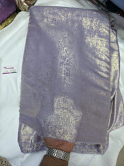 Arabic Shemar Velvet silk | French Shemar Velvet silk ( lilac with dull gold )