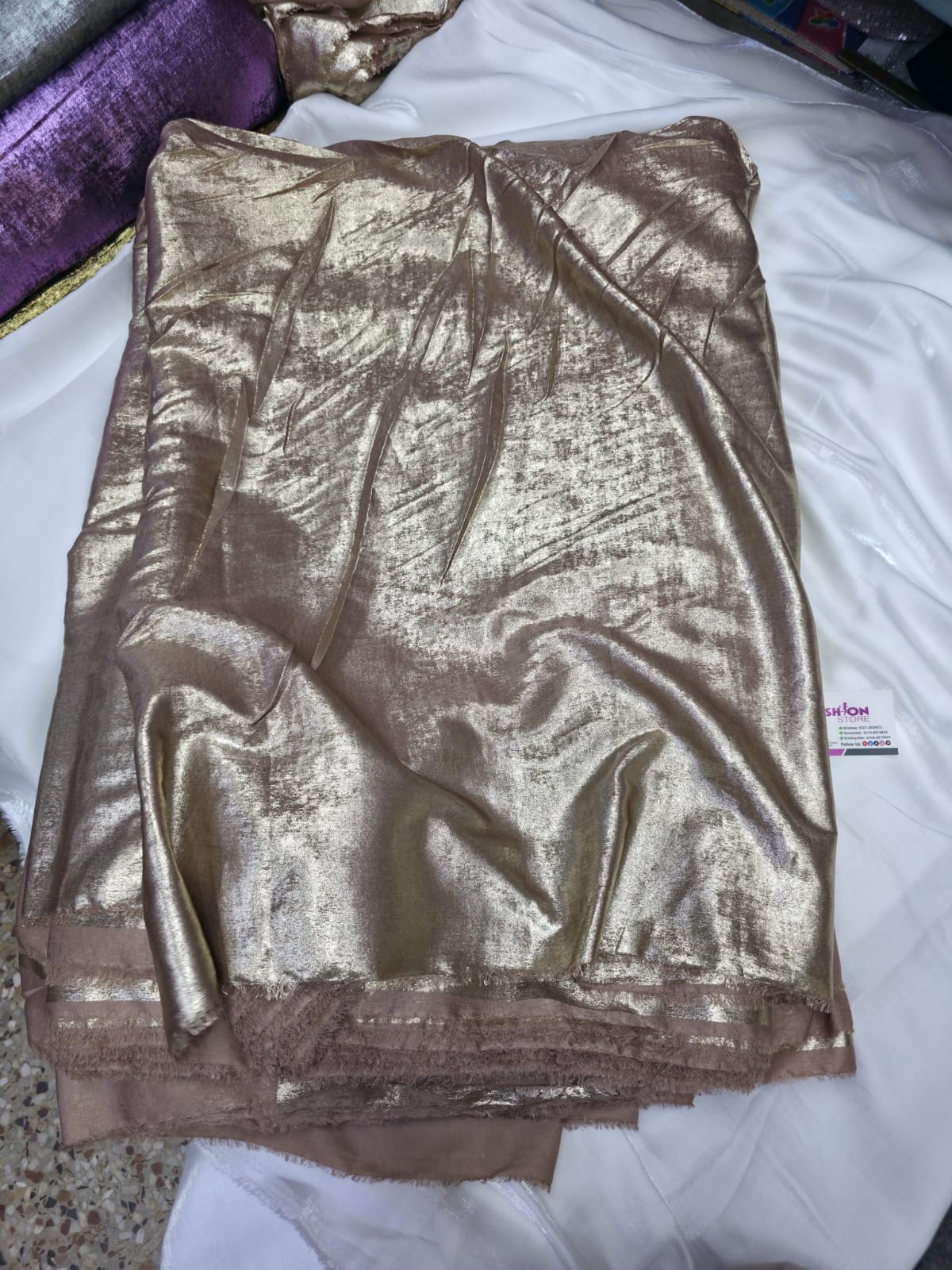 Arabic Shemar Velvet silk | French Shemar Velvet silk ( Rose gold )