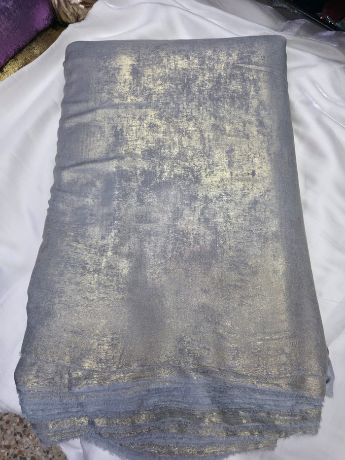 Arabic Shemar Velvet silk | French Shemar Velvet silk ( ice blue grey )