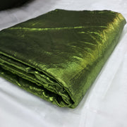 Arabic Shemar Velvet silk | French Shemar Velvet silk ( olive green on black base )