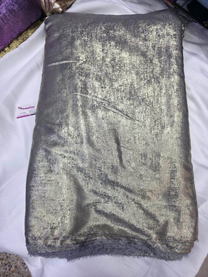 Arabic Shemar Velvet silk | French Shemar Velvet silk ( dark grey )