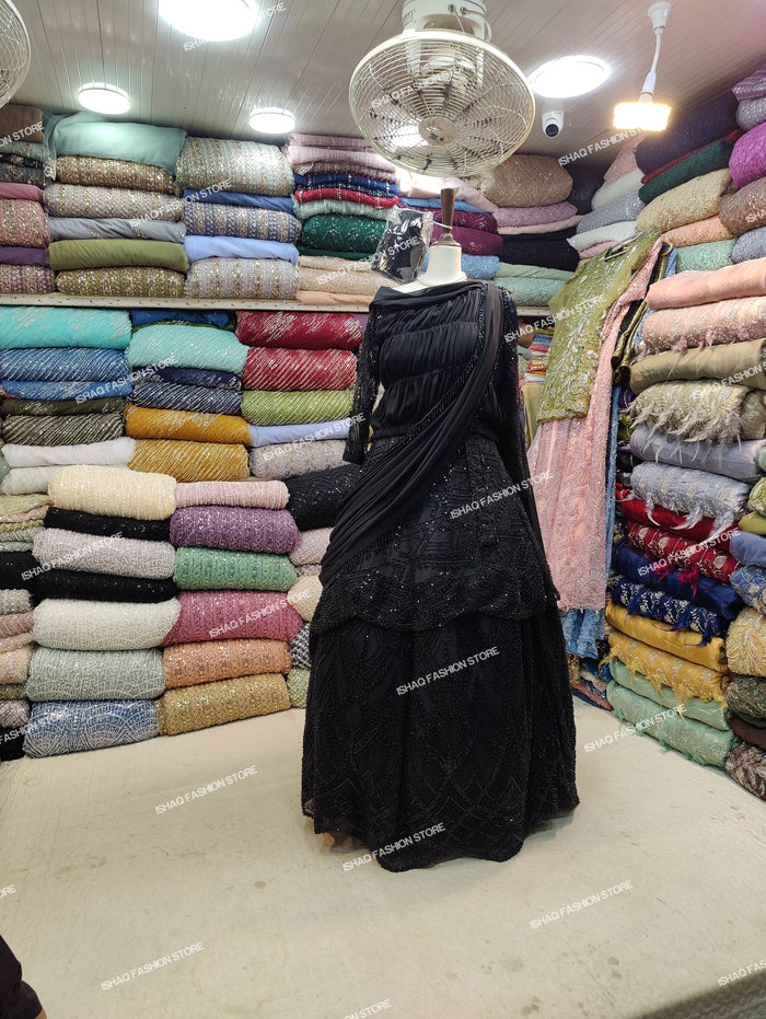 Black customized Cut Dana maxi