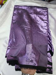 Arabic Shemar Velvet silk | French Shemar Velvet silk ( purple on black base )